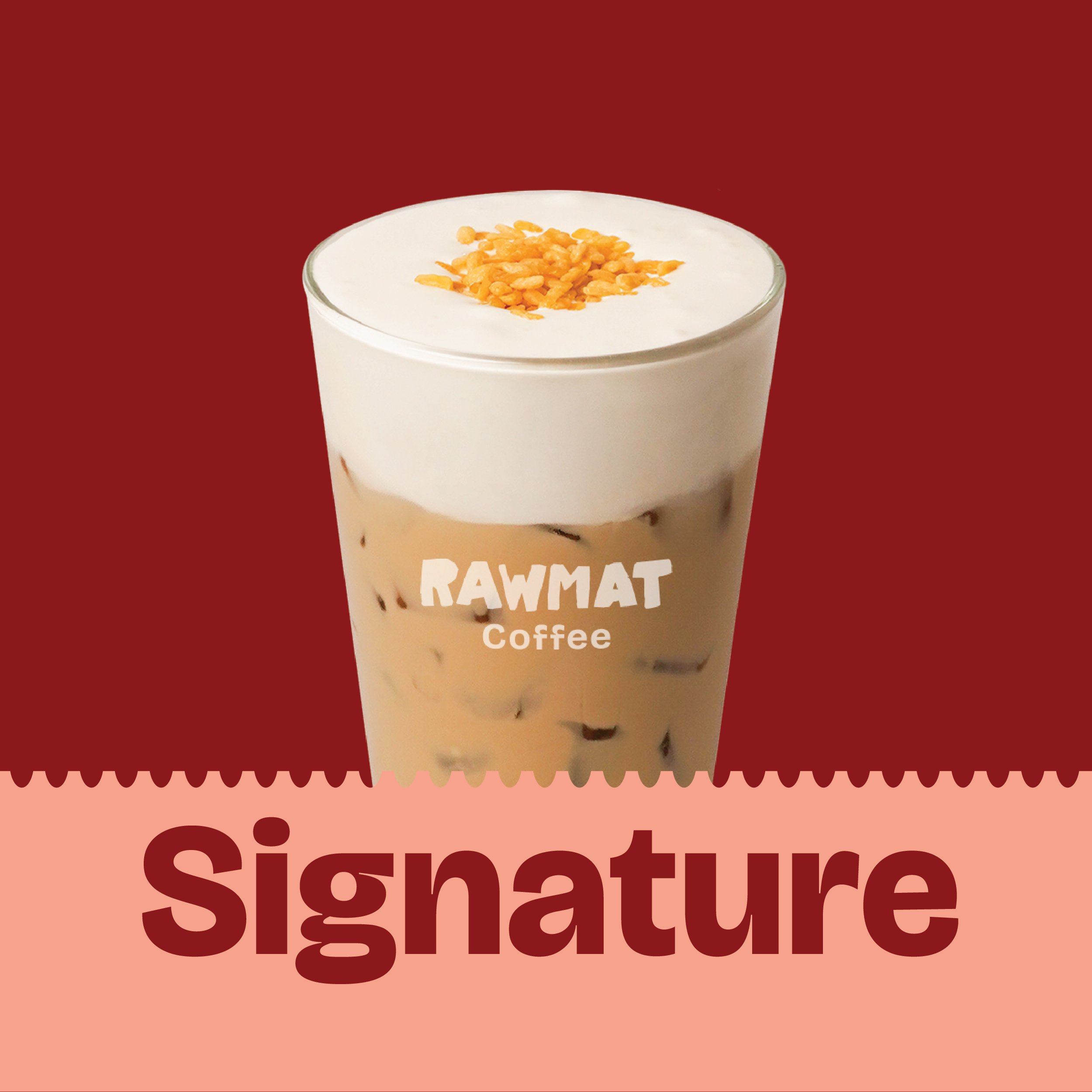 Iced Mango Sticky Rice Latte